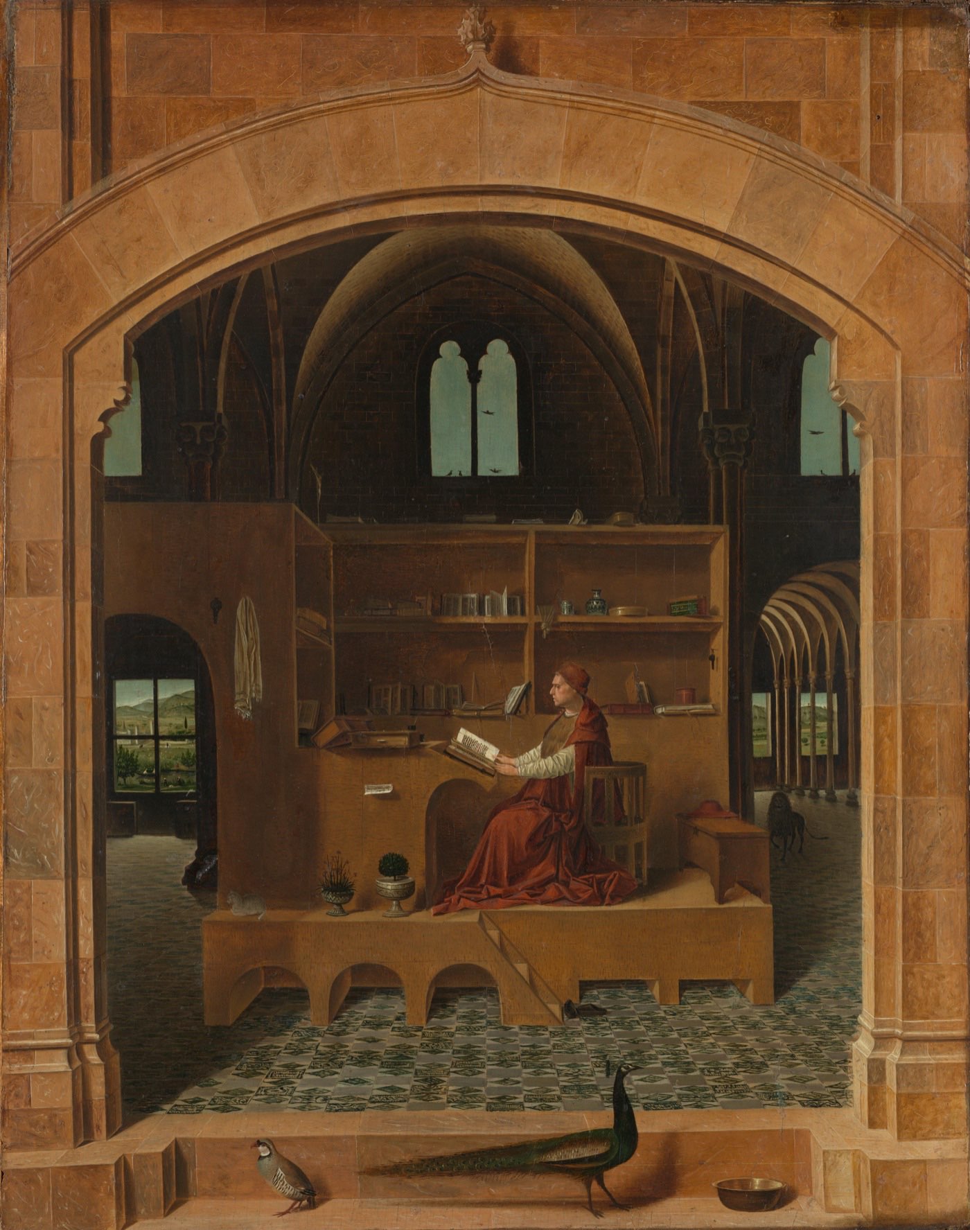 Antonello da Messina, Saint Jerome in his Study, c. 1475