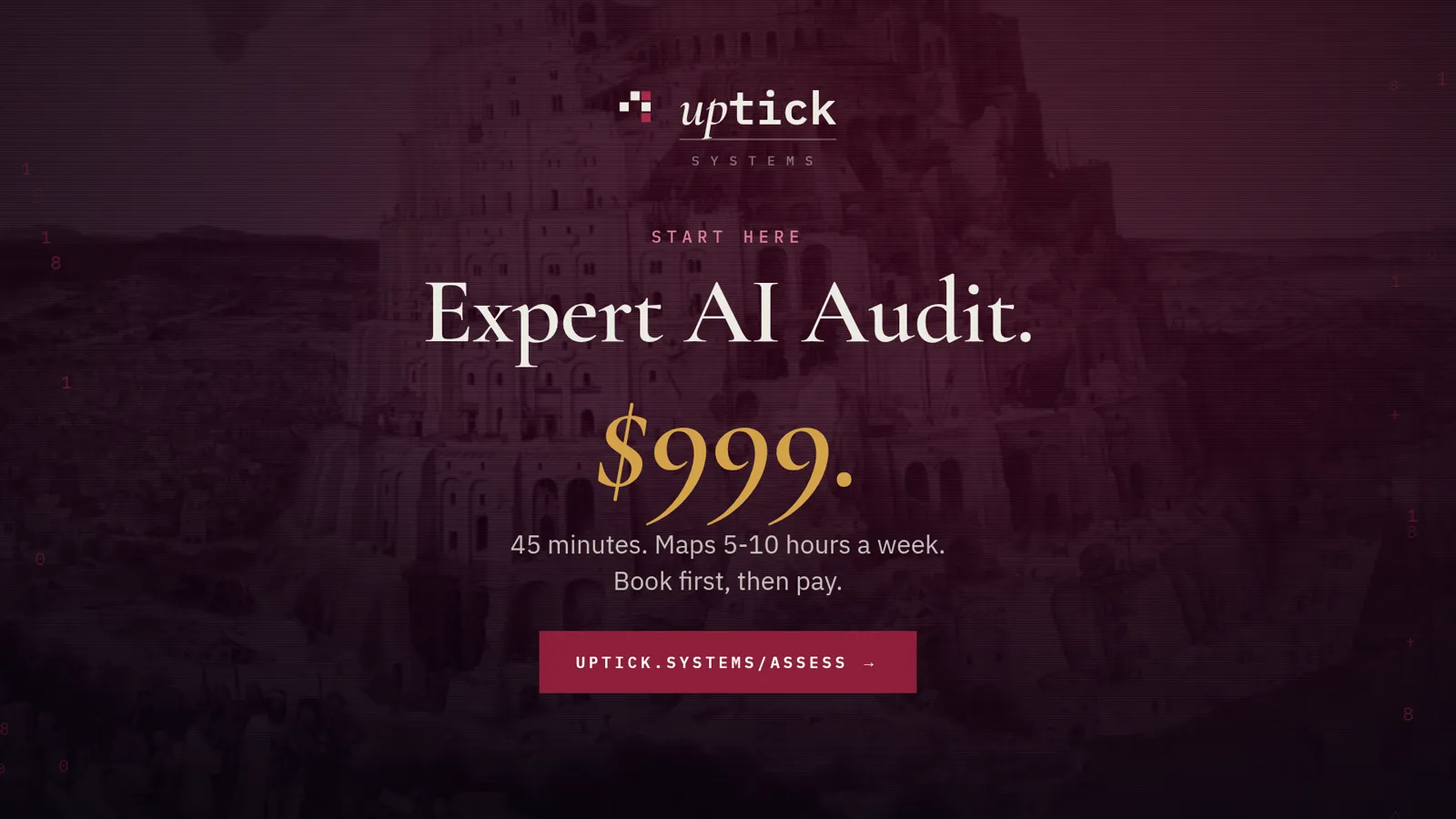 Animated preview: the Expert AI Audit maps 5-10 hours a week of work you can get back.